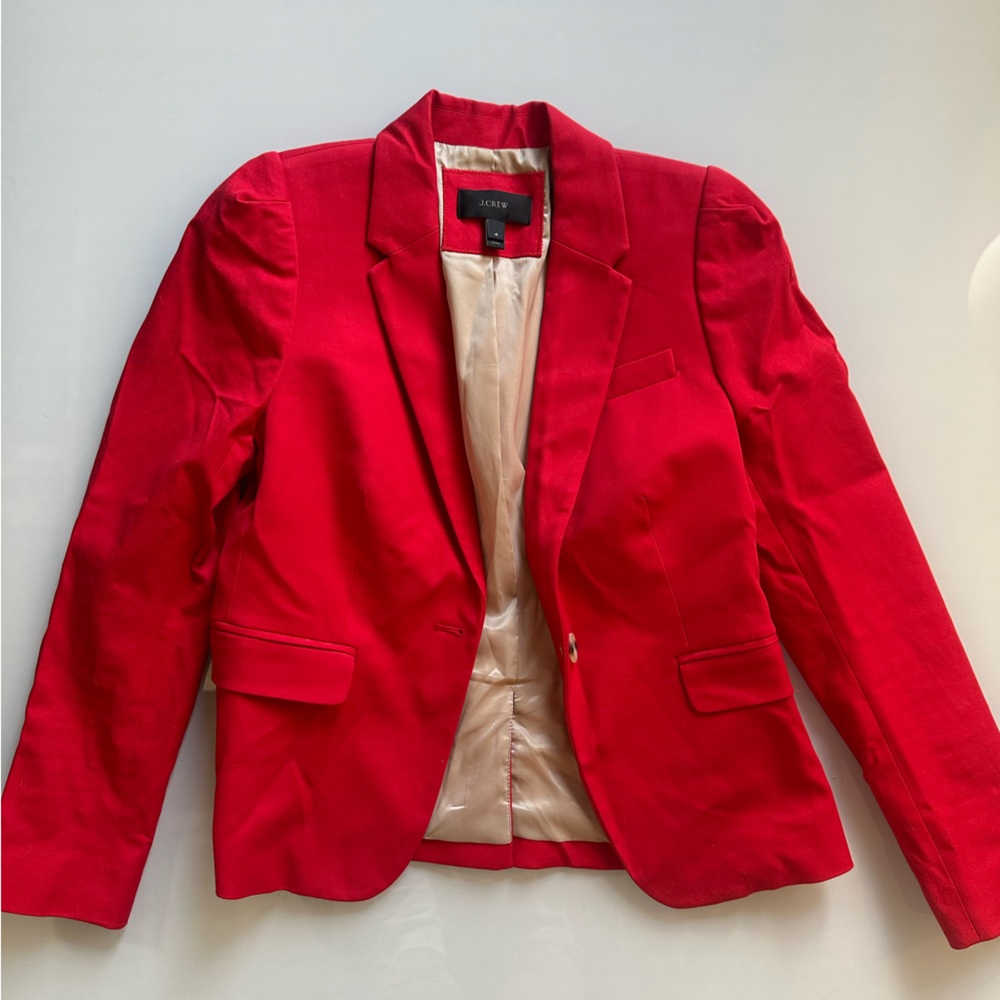 J. Crew Vibrant Red Blazer